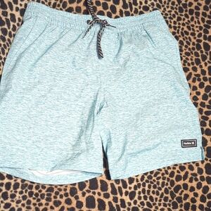 Hurley Light Blue Swim Trunks